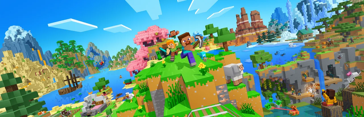 Create mod server hosting — a wide Minecraft world of biomes and builds
